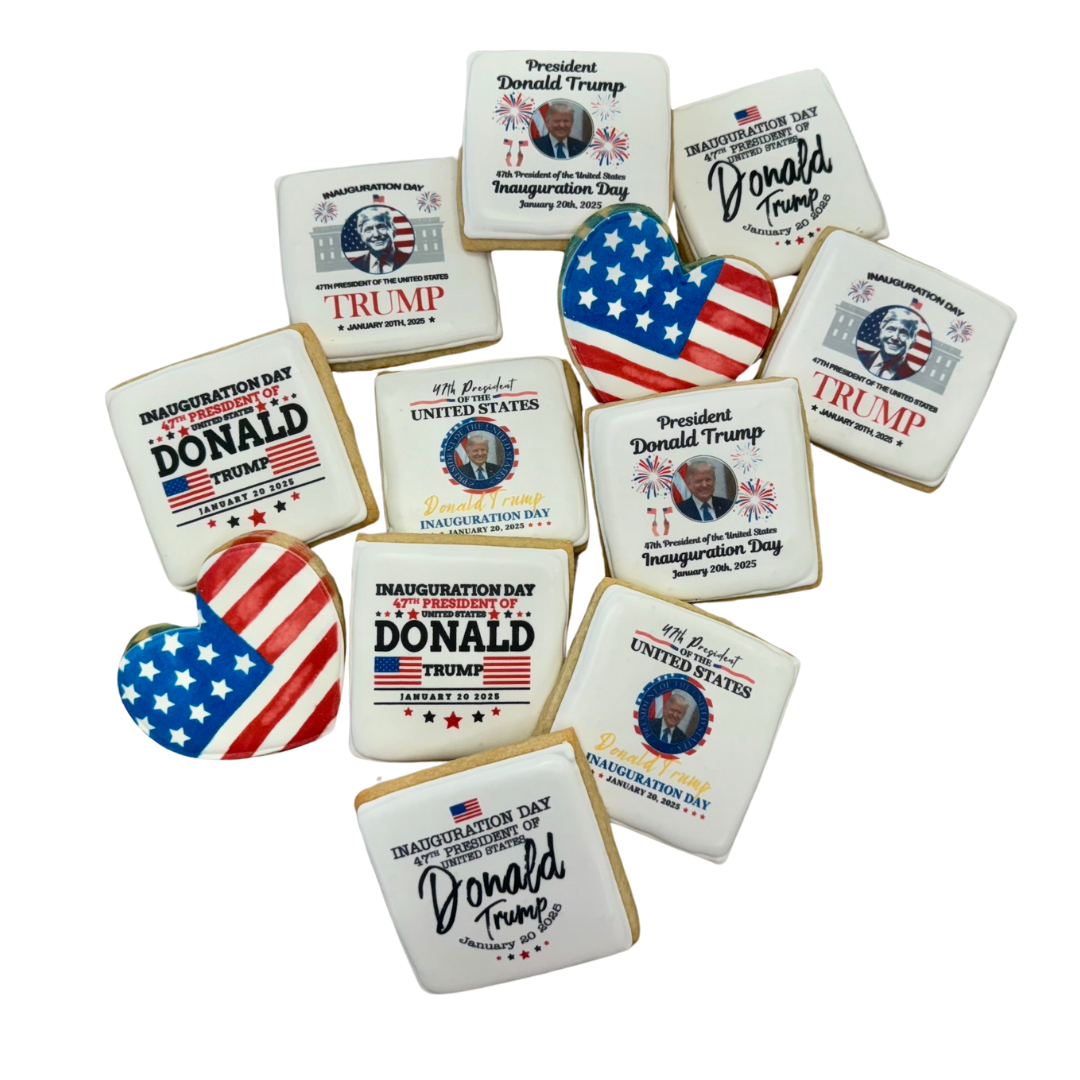 MAGA Birthday McDonalds Mac Daddy Funny Trump Political Republican Cookies--12 Count