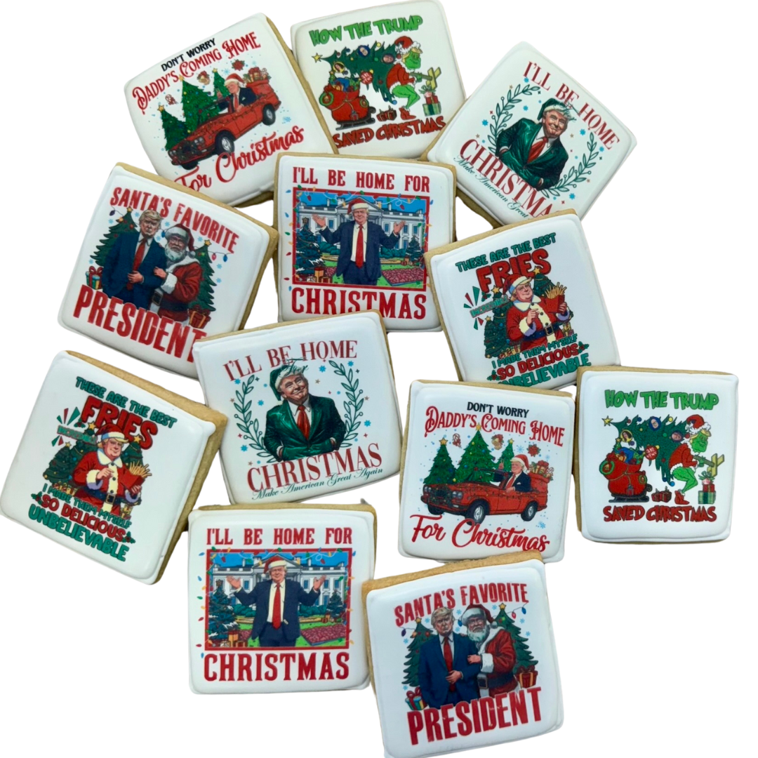 MAGA Birthday McDonalds Mac Daddy Funny Trump Political Republican Cookies--12 Count