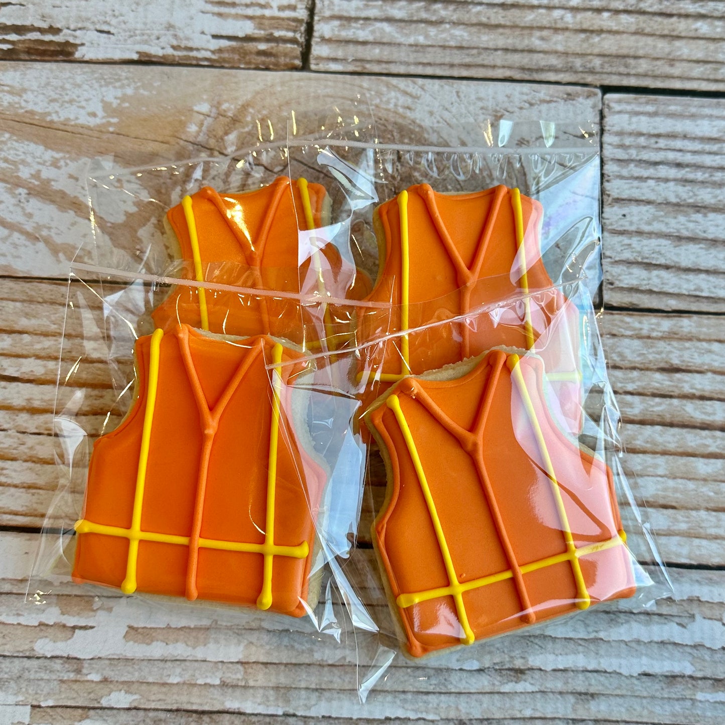 Construction Vests for Construction Themed Birthday Cookies--12 Count
