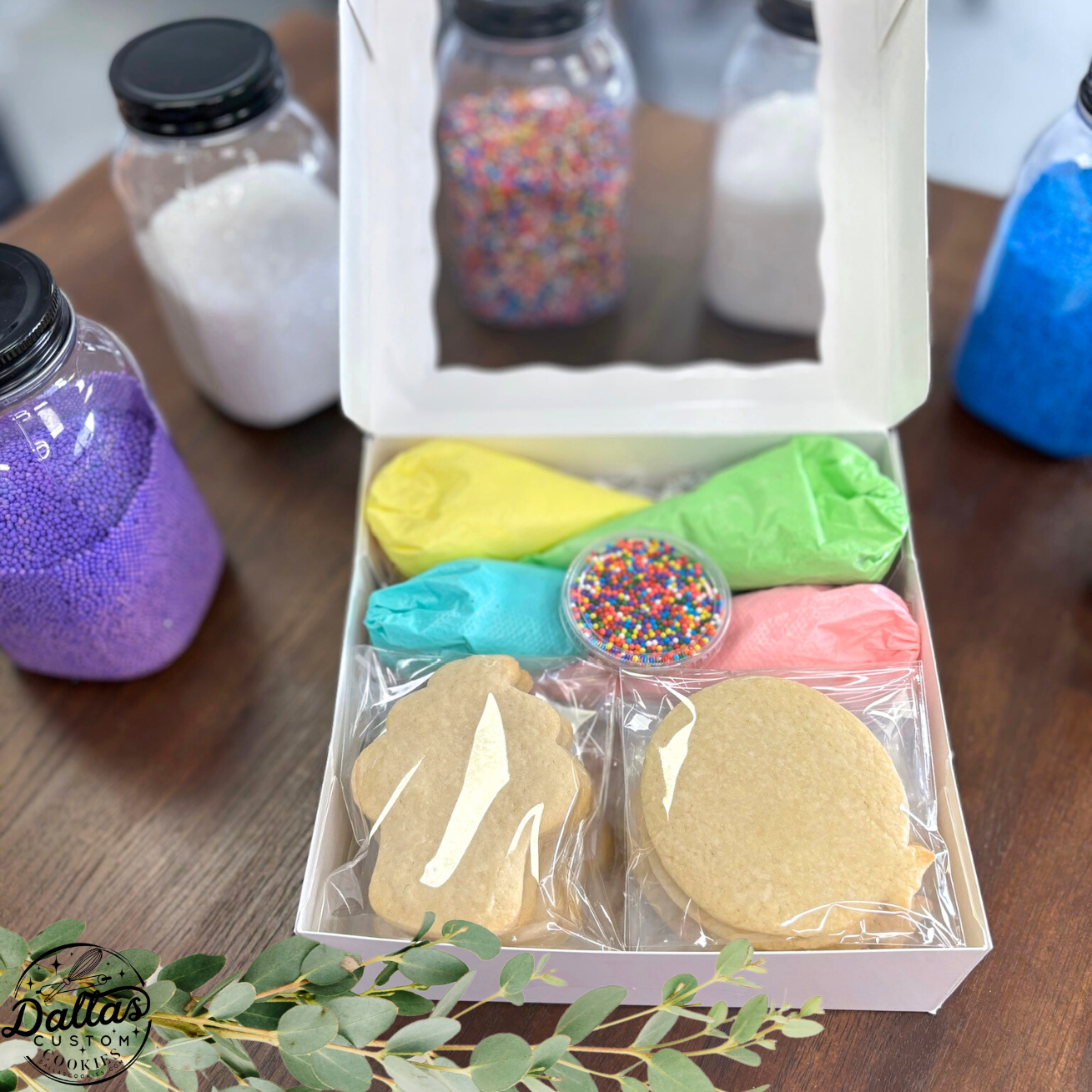 Birthday Themed Deco Kit Balloons & Cupcakes Cookie Decorating Kit Deco Kit for DIY Cookie Decorating Kit --12 Count