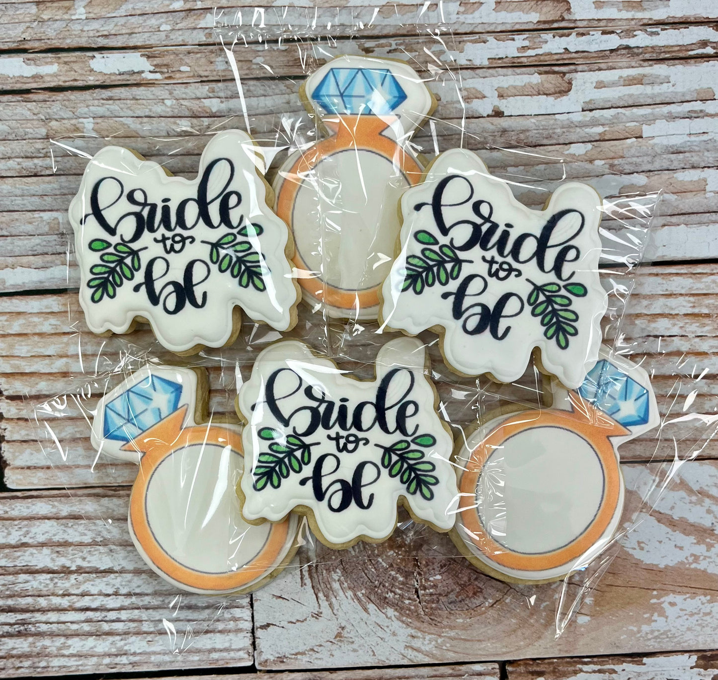 Bride to Be w/Engagement rings in Gold--12 Count