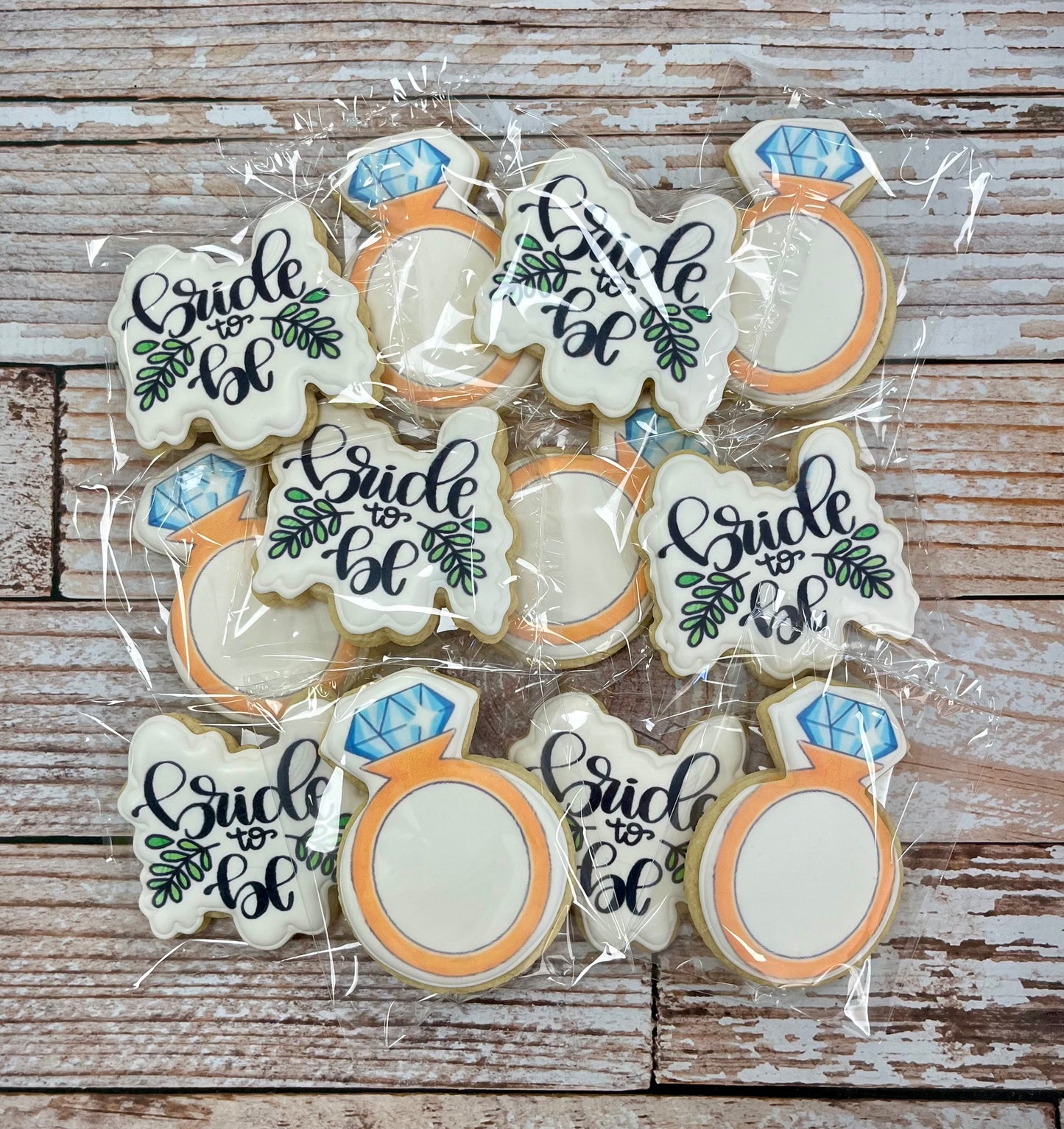 Bride to Be w/Engagement rings in Gold--12 Count