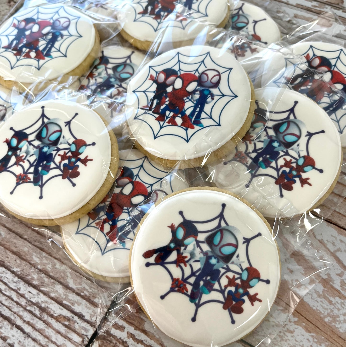 Spidey & Friends themed Birthday Cookies--12 Count