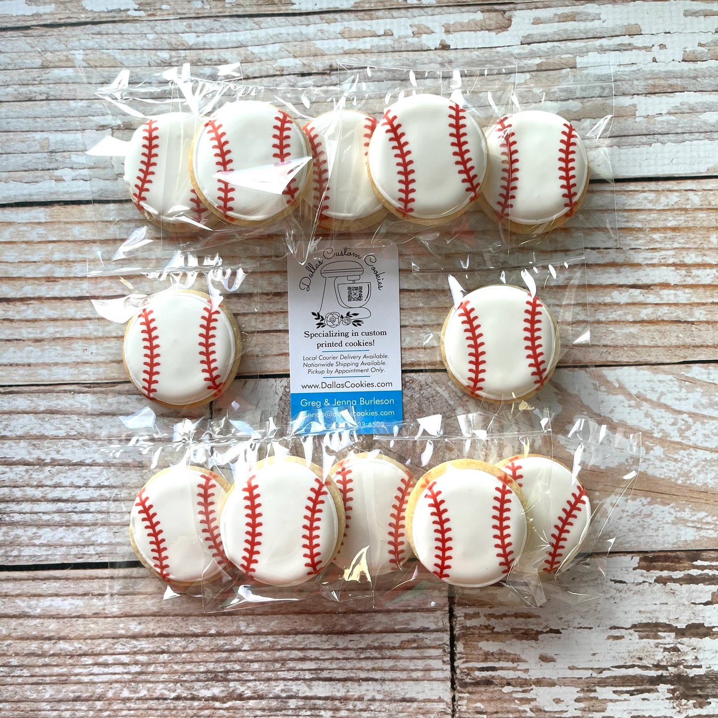 Baseball Sports Themed Cookies--12 Count