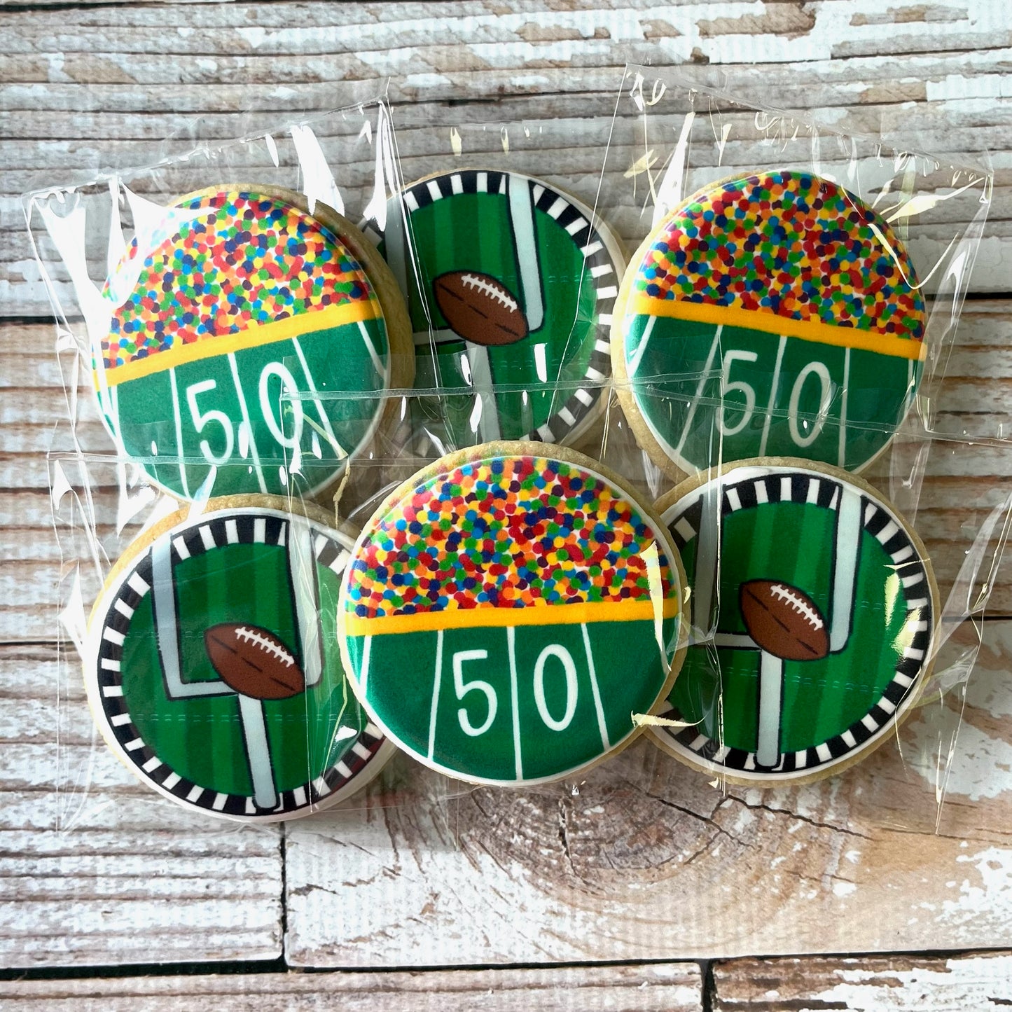 Football Sports Themed Cookies--12 Count