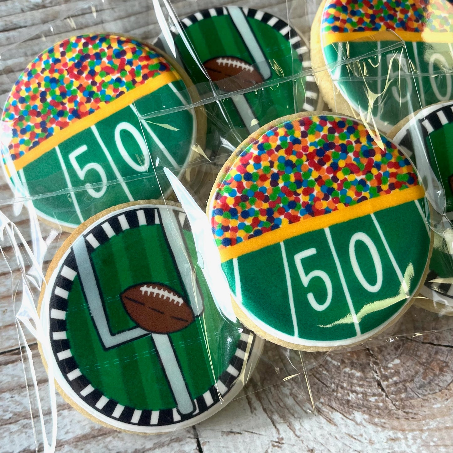Football Sports Themed Cookies--12 Count