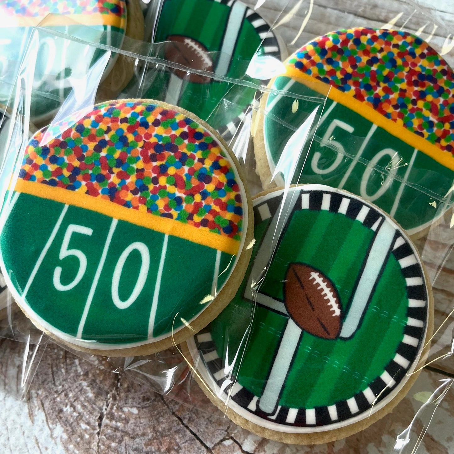 Football Sports Themed Cookies--12 Count