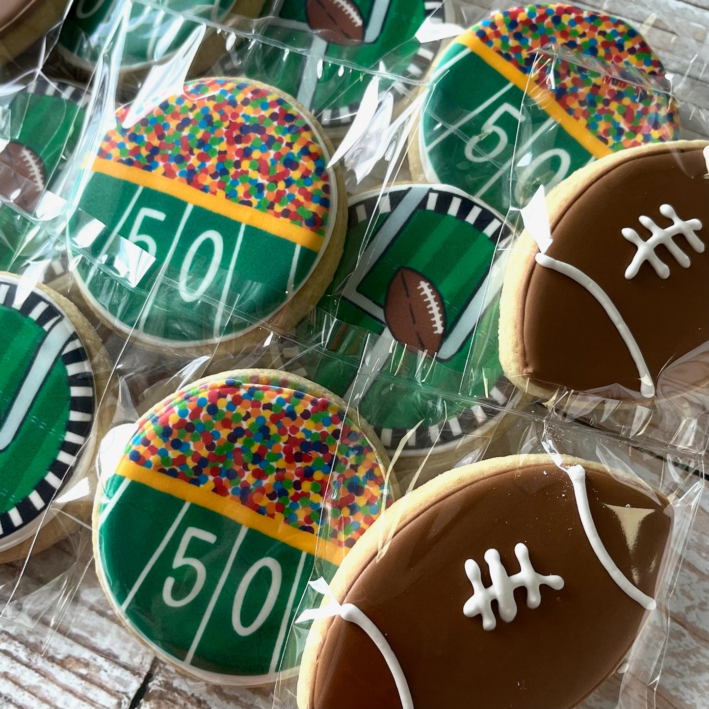 Football Sports Themed Cookies--12 Count