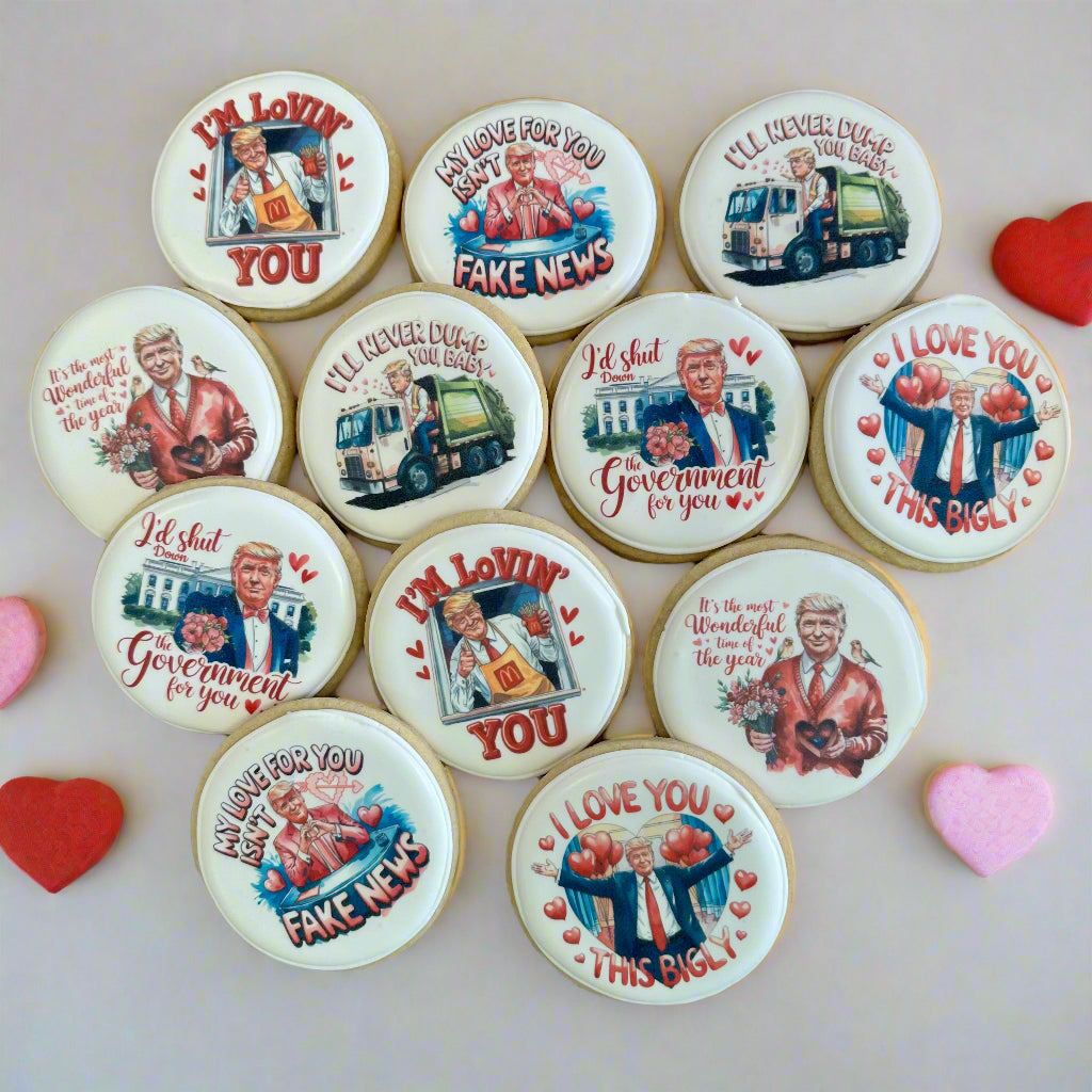 MAGA Birthday McDonalds Mac Daddy Funny Trump Political Republican Cookies--12 Count