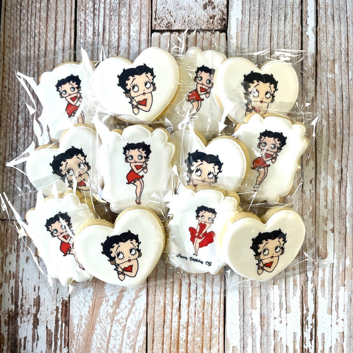 Vintage Betty Boop Party Themed Cookies--12 Count