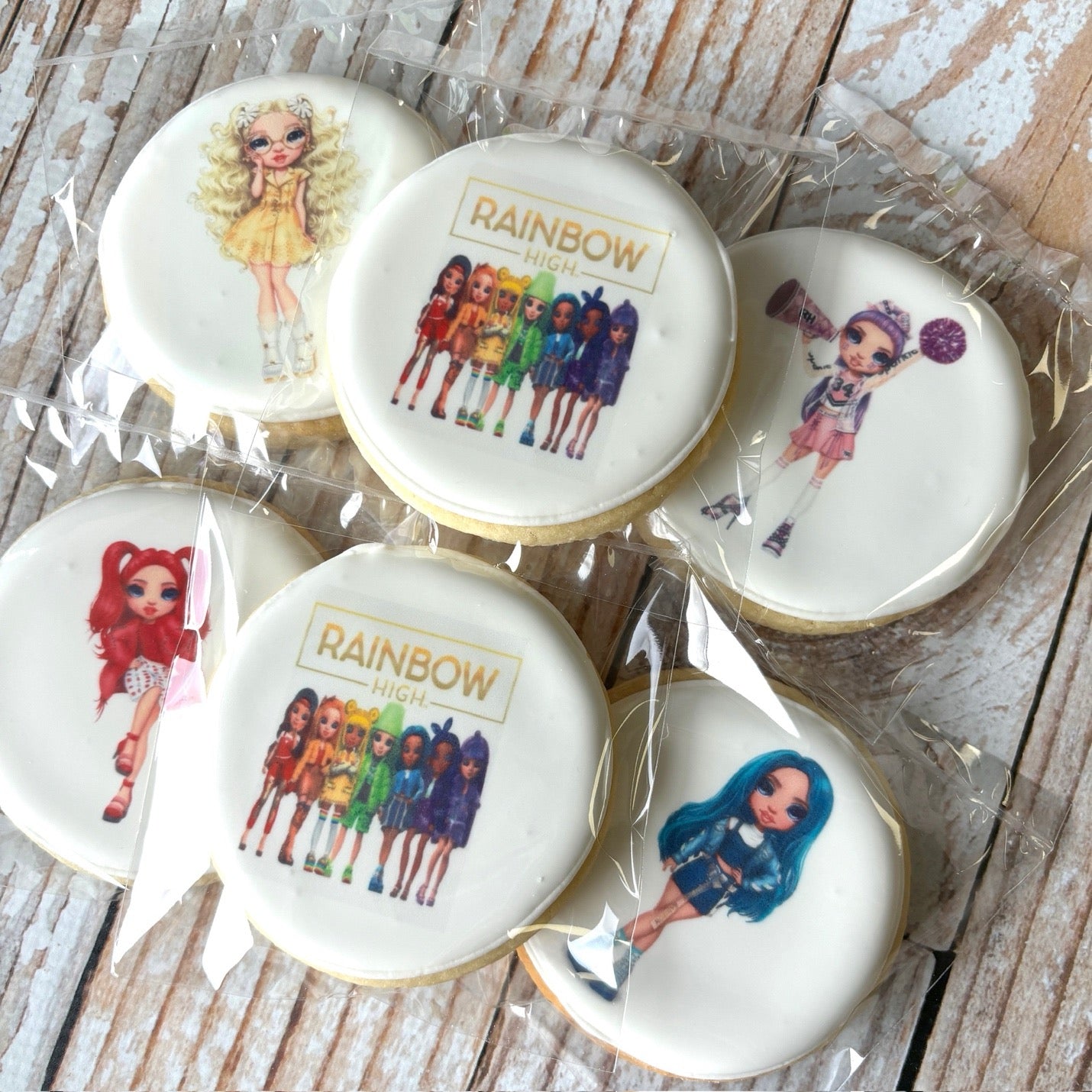 Rainbow High Party Themed Cookies--12 Count