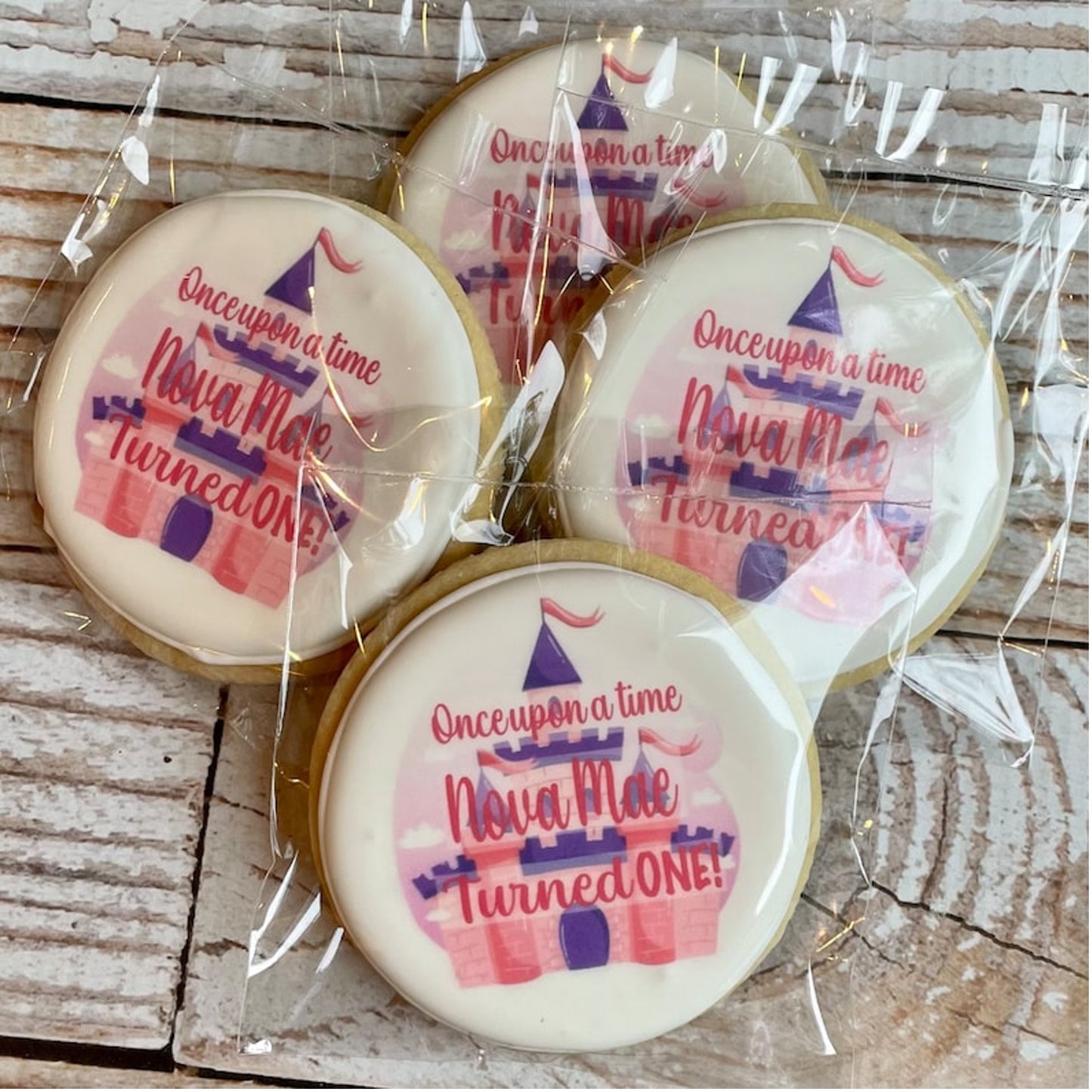 Personalized Princess Once Upon a Time Cookies--12 Count