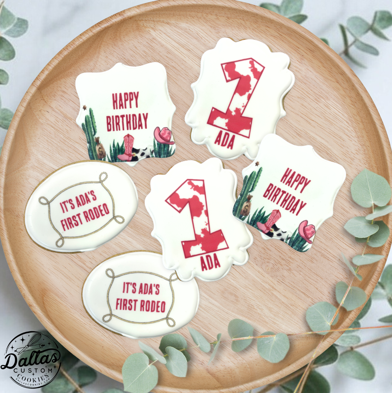 First Rodeo Cowgirl Pink Themed Birthday--12 Count