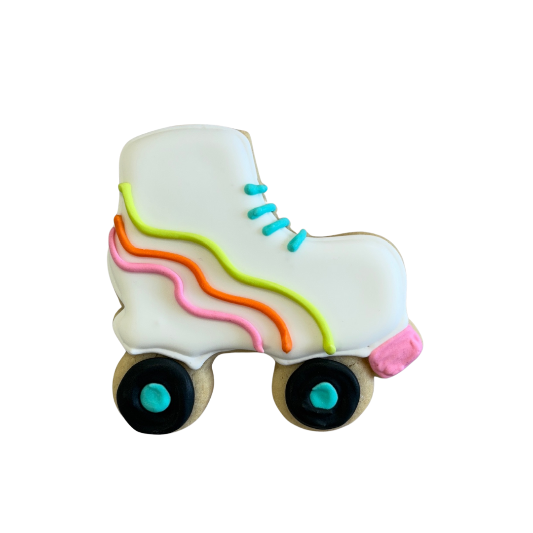 Roller Skate Disco Groovy Retro Party Themed Skater Cookies --12 Count