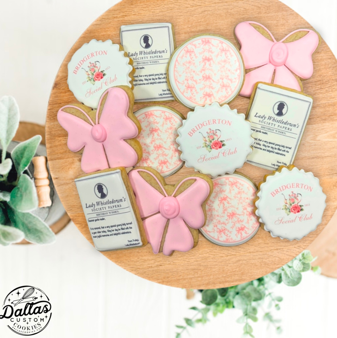 Bridgerton Hybrid Sugar Cookie Gift Set Party Birthday--12 Count