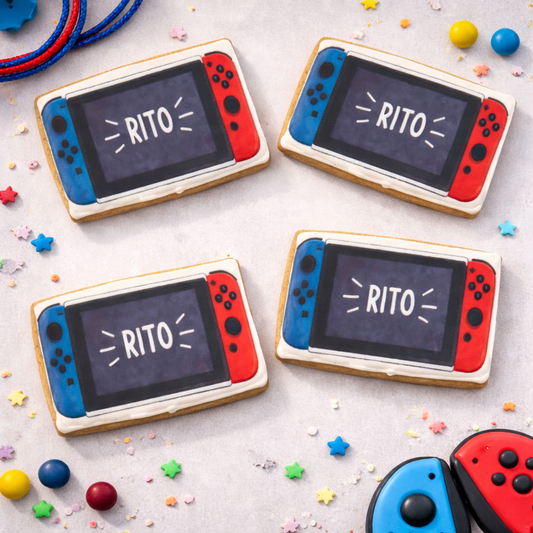 Nintendo Switch Game Controller w/custom Name Birthday Cookies -12 Count