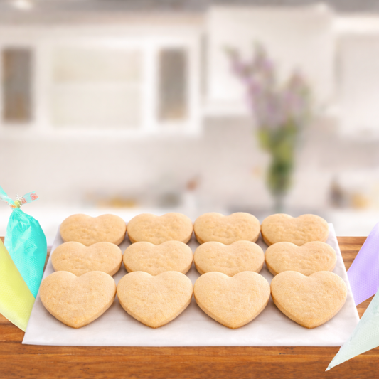 Valentine's VDay Heart Themed Deco Kit Decorating Kit Deco Kit for DIY Cookie Decorating Kit --12 Count