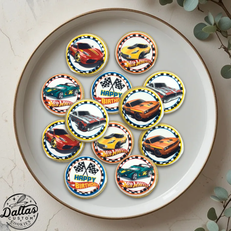 Racing Race Car Racecar themed Birthday Cookies--12 Count
