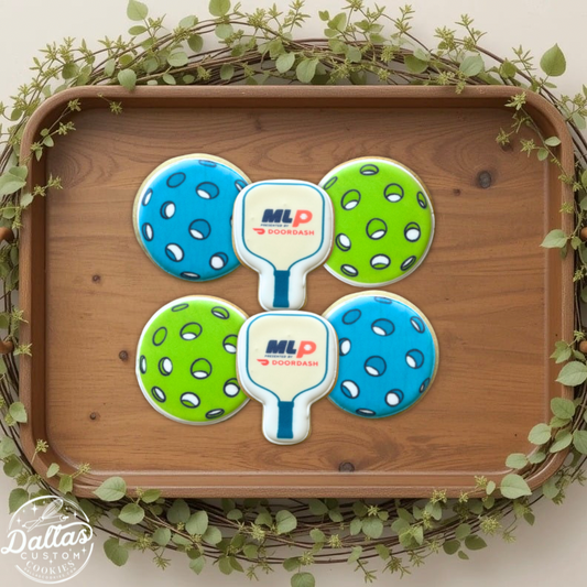 Pickleball Paddles & Pickleball Cookies--12 Count
