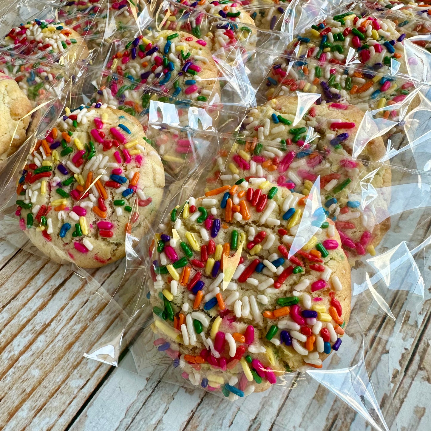 Celebration Cookie -- Classic Sugar Cookie w/Sprinkles Individually Wrapped--12 count