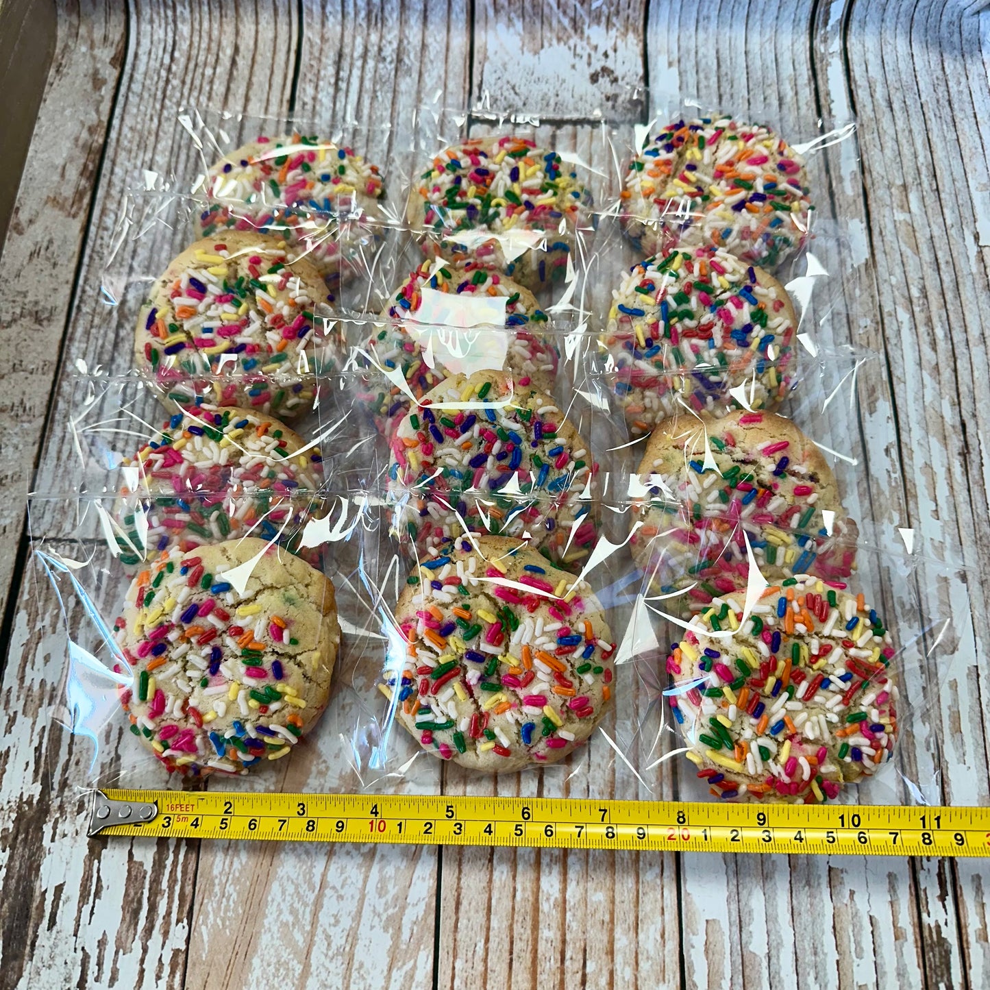 Celebration Cookie -- Classic Sugar Cookie w/Sprinkles Individually Wrapped--12 count