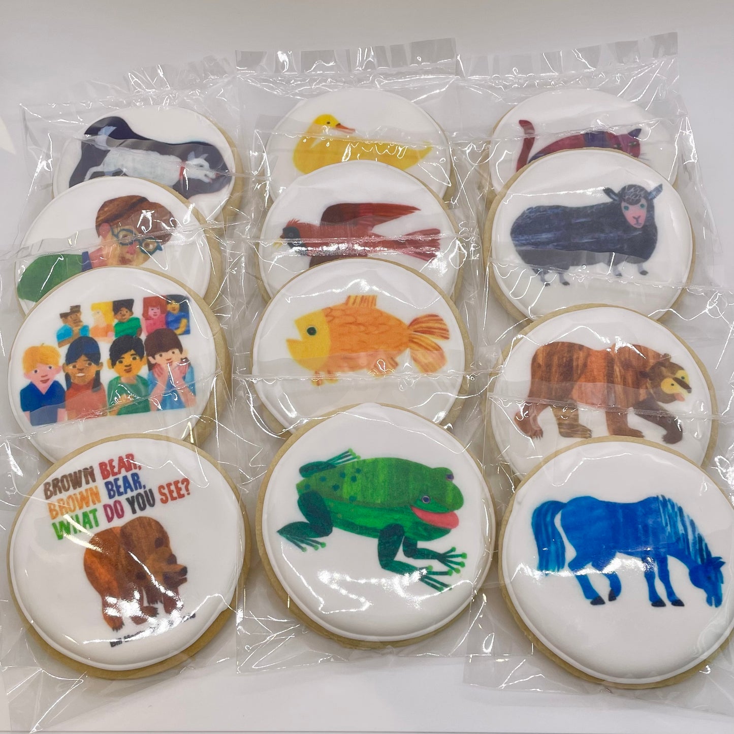 Brown Bear Brown Bear What do you See? Themed Birthday Cookies--12 Count