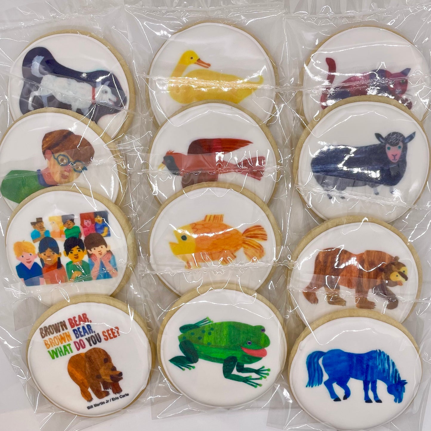 Brown Bear Brown Bear What do you See? Themed Birthday Cookies--12 Count