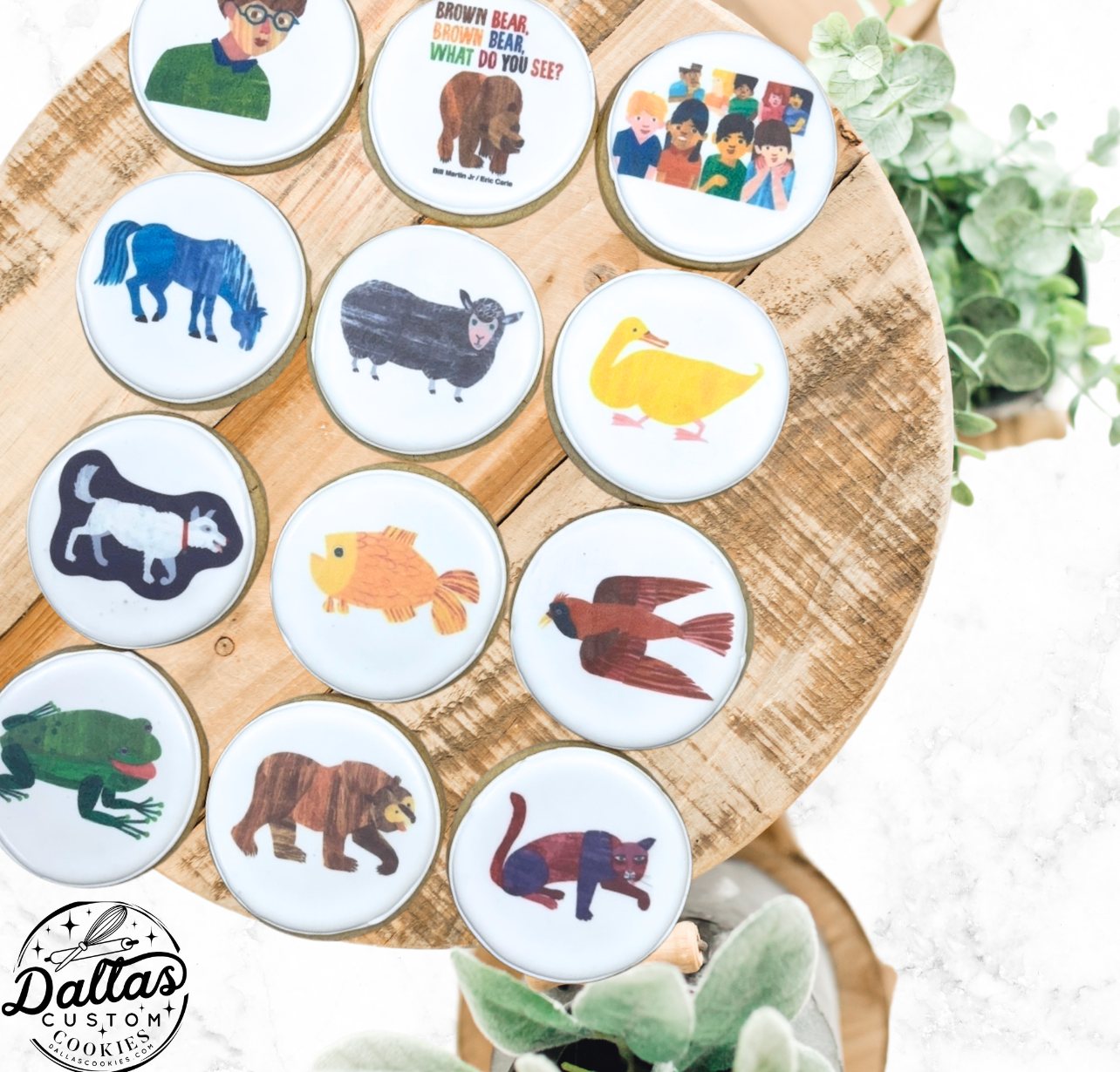 Brown Bear Brown Bear What do you See? Themed Birthday Cookies--12 Count