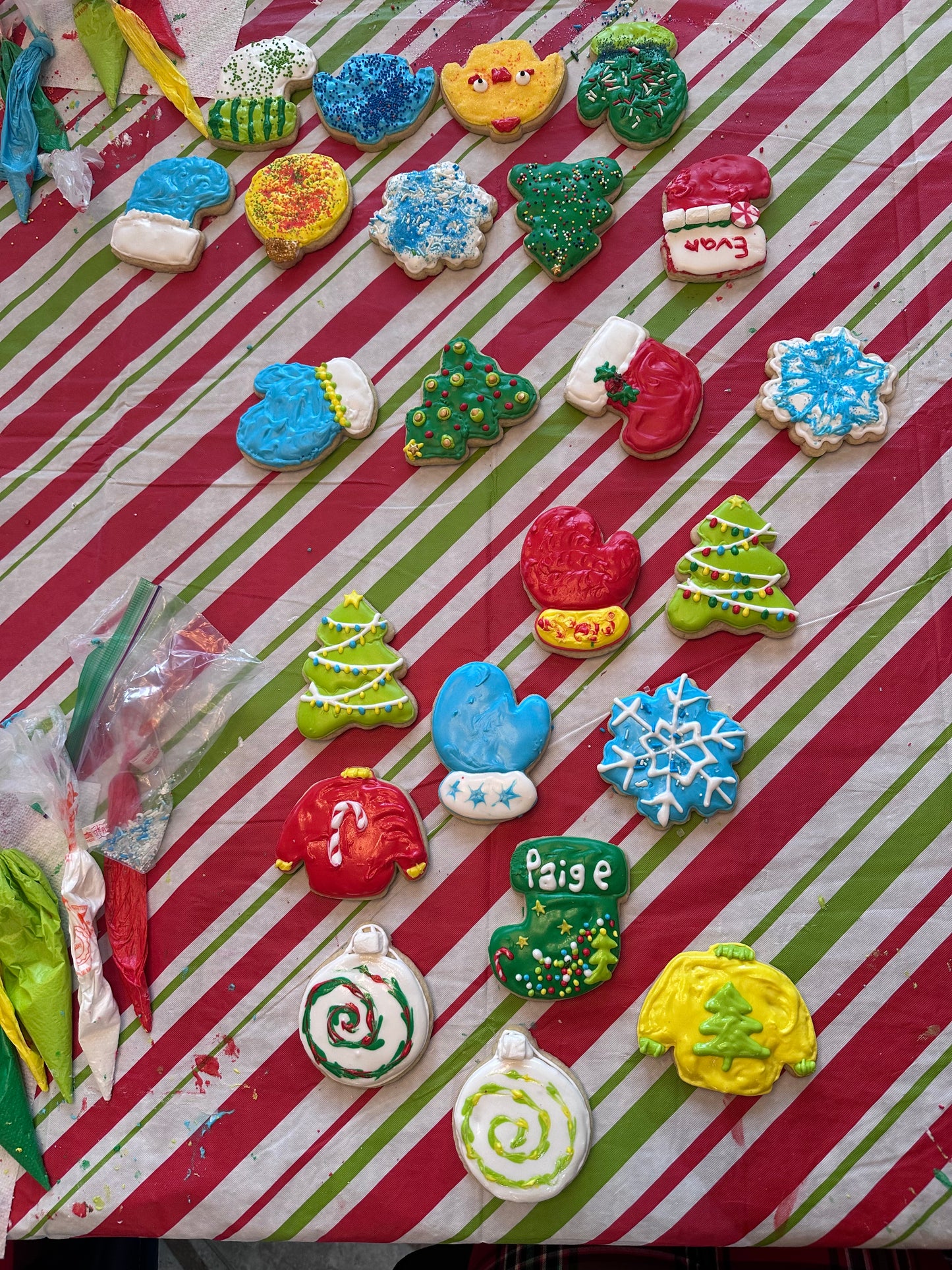 Cookie DIY Decorating Kit Christmas Holiday Cookie Assortment Deco Kit--12 Count