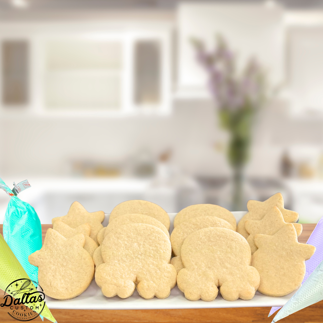Unicorn & Rainbow Cookie Decorating Kit Deco Kit for DIY Cookie Decorating Kit --12 Count