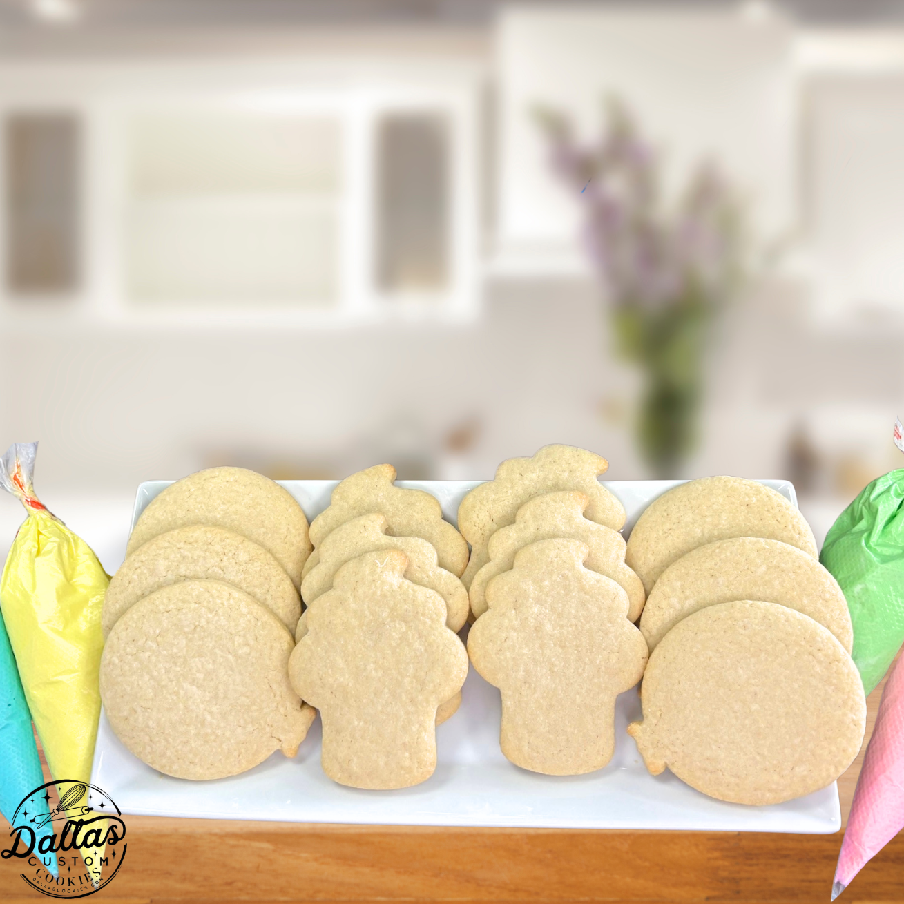 Birthday Themed Deco Kit Balloons & Cupcakes Cookie Decorating Kit Deco Kit for DIY Cookie Decorating Kit --12 Count