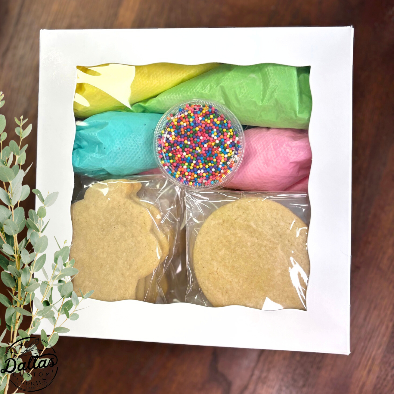 Birthday Themed Deco Kit Balloons & Cupcakes Cookie Decorating Kit Deco Kit for DIY Cookie Decorating Kit --12 Count
