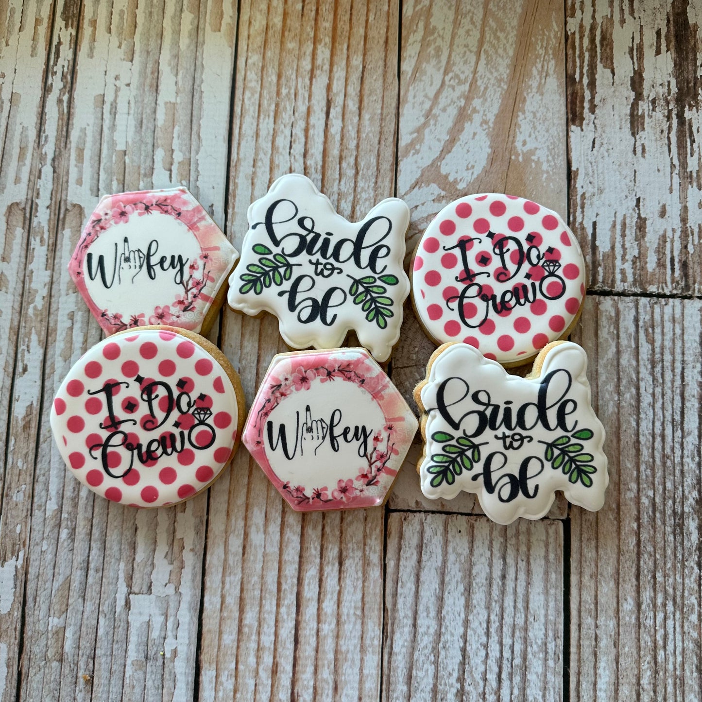 Bachelorette Party Bride to Be Wifey I do Crew-- 12 Count