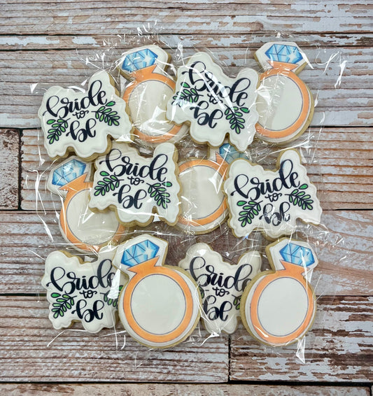Bride to Be w/Engagement rings in Gold--12 Count