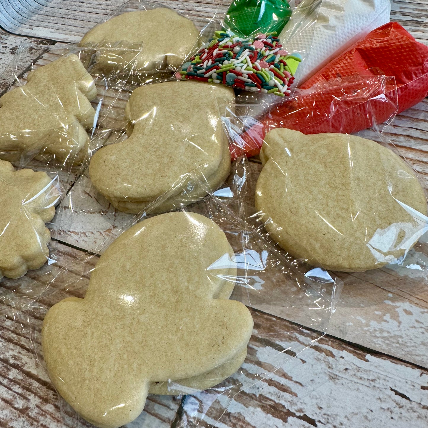 Cookie DIY Decorating Kit Christmas Holiday Cookie Assortment Deco Kit--12 Count