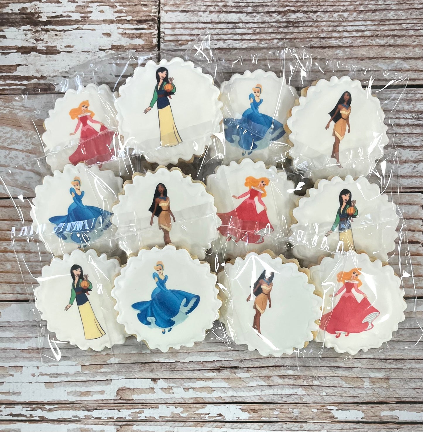 Princess Themed Birthday Cookies--12 Count