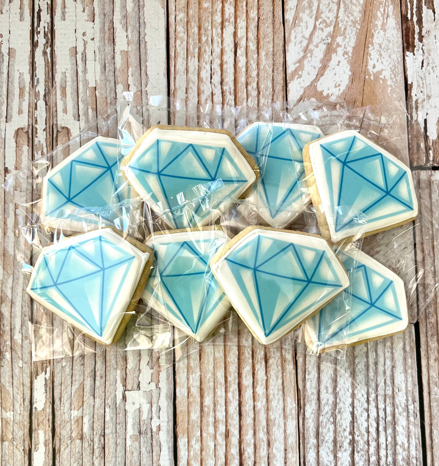 Engagement & Bridal Diamond Shaped Cookies--12 Count