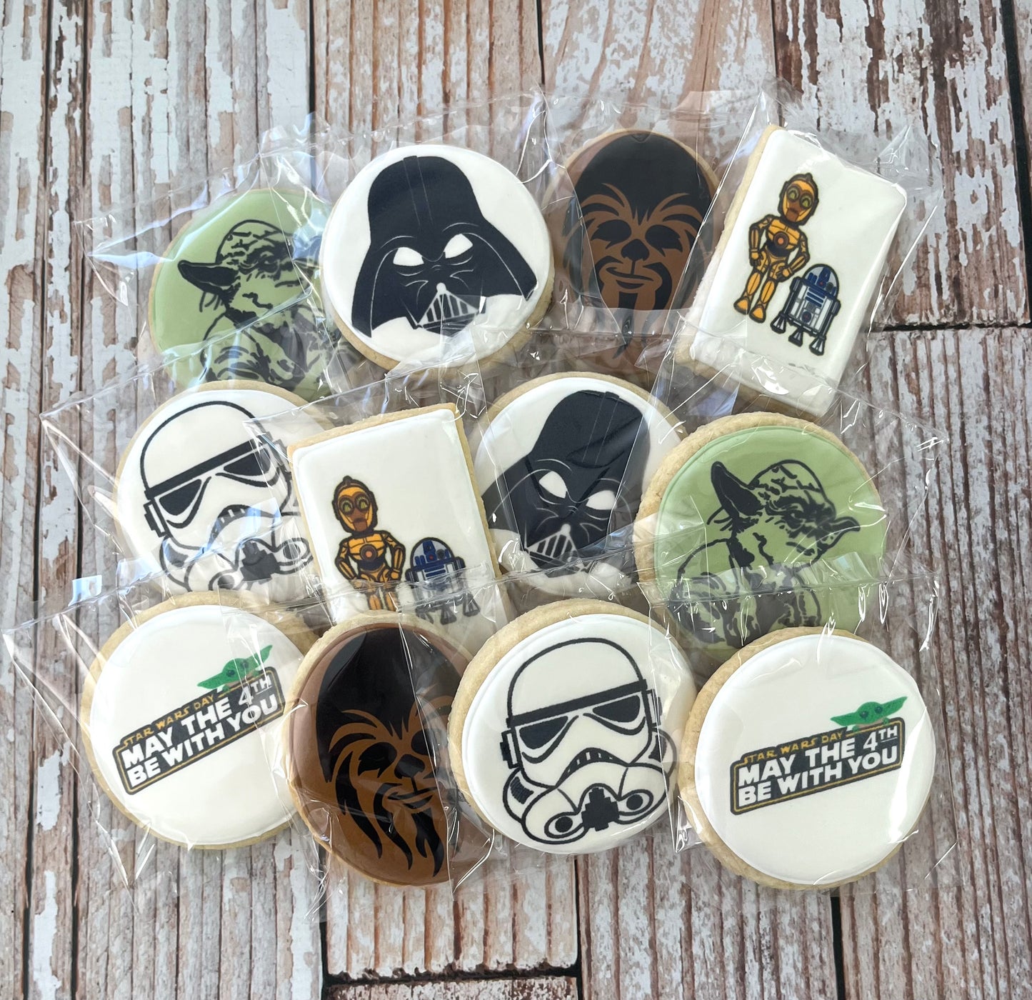 May 4th Star Wars Theme Cookies May the 4th Be With you--12 Count