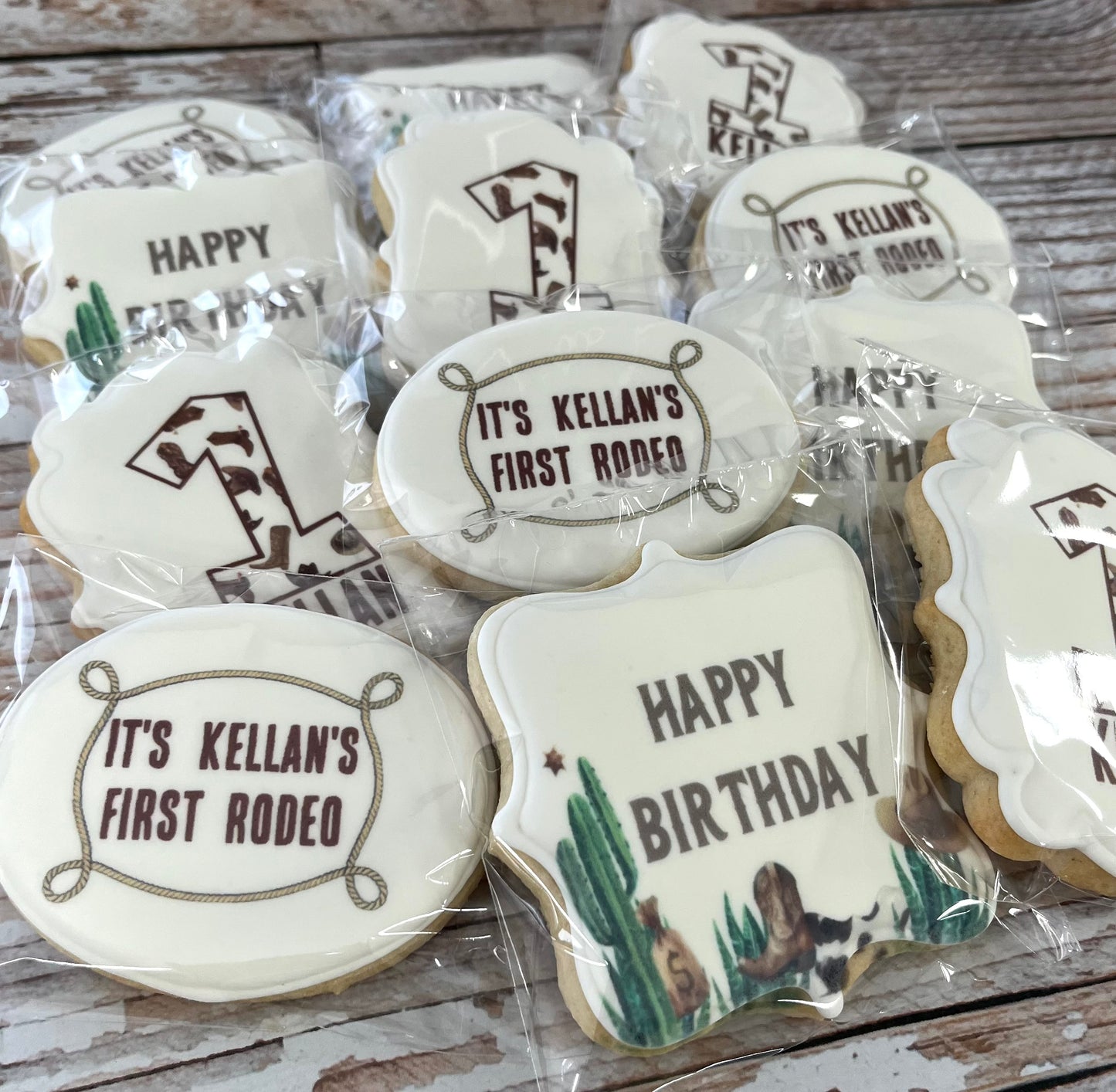 First Rodeo Cowboy Themed Birthday--12 Count