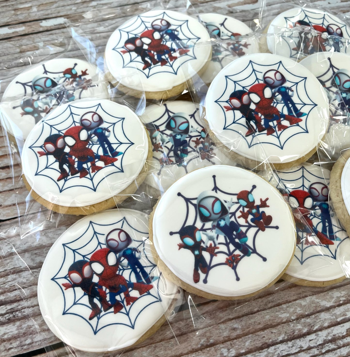 Spidey & Friends themed Birthday Cookies--12 Count