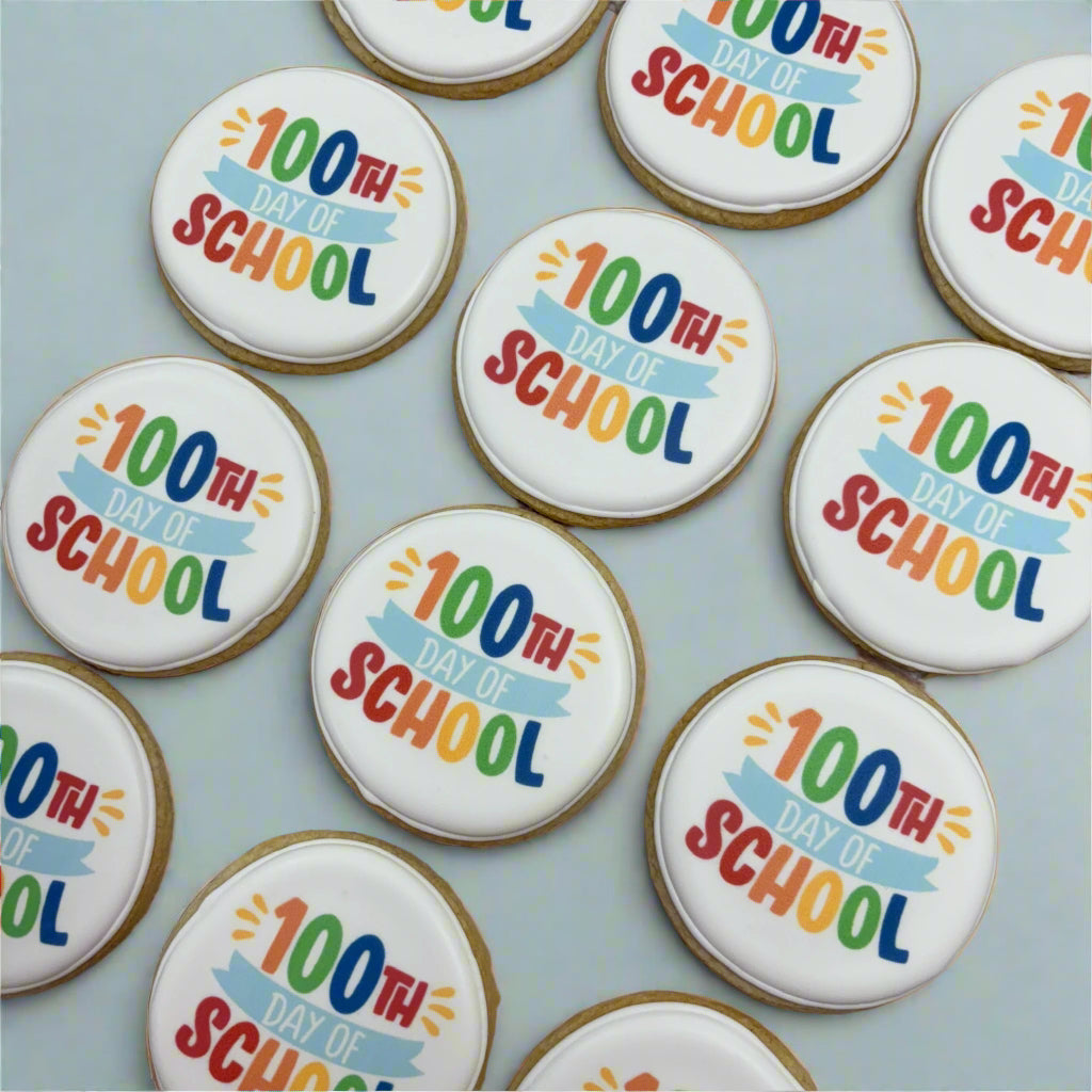 100th Day of School Teacher Themed Cookies--12 Count