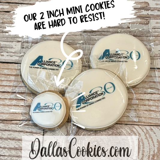 MINI Circle Logo Cookie w/"Live Preview"--12 Count