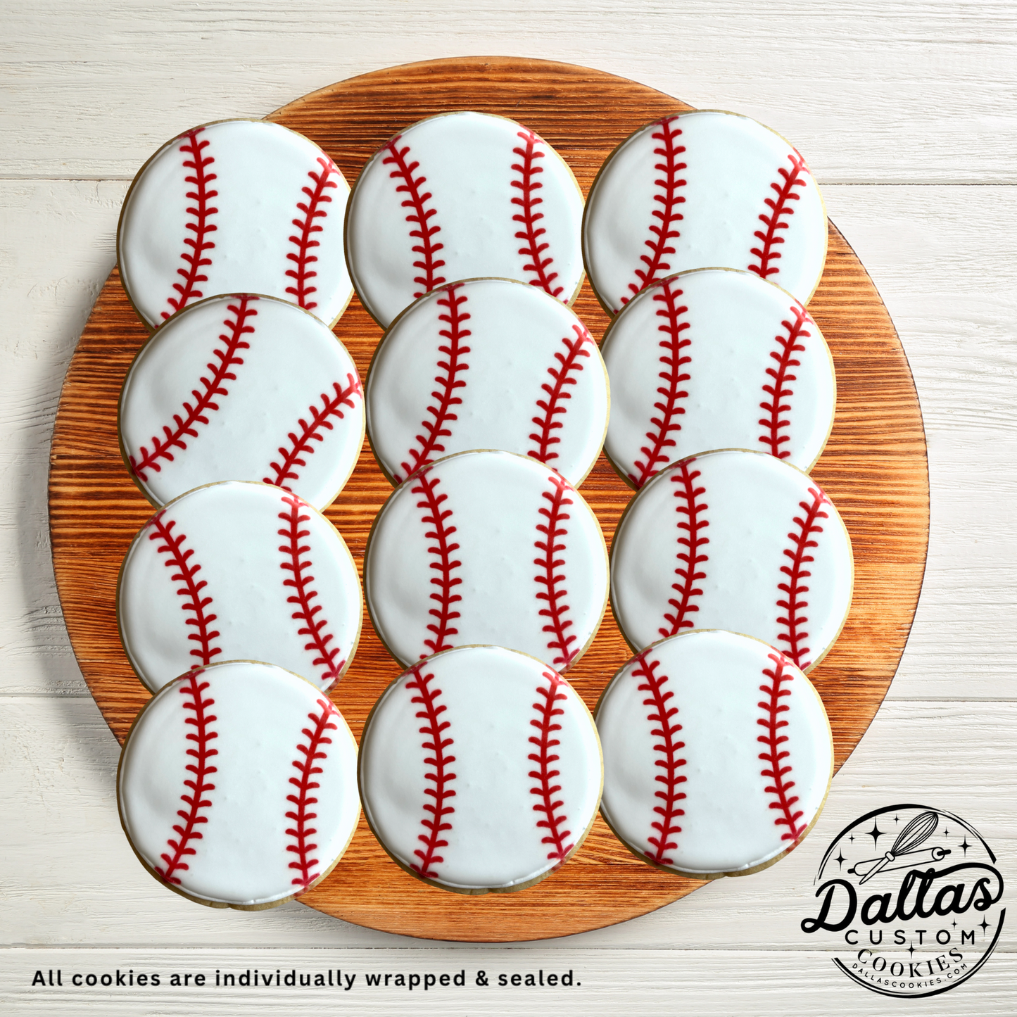 Baseball Sports Themed Cookies--12 Count