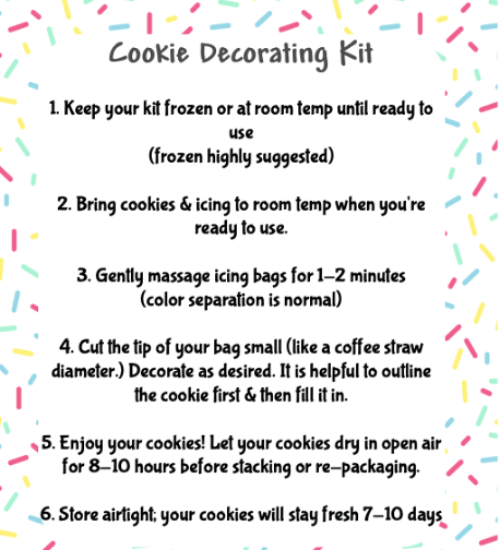 Unicorn & Rainbow Cookie Decorating Kit Deco Kit for DIY Cookie Decorating Kit --12 Count