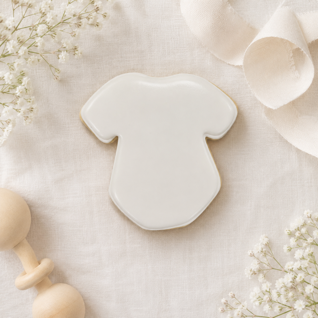 XL Onesie Build Your Own Custom Patterned Onesie Baby Shower Cookies w/Live Preview--12 Count