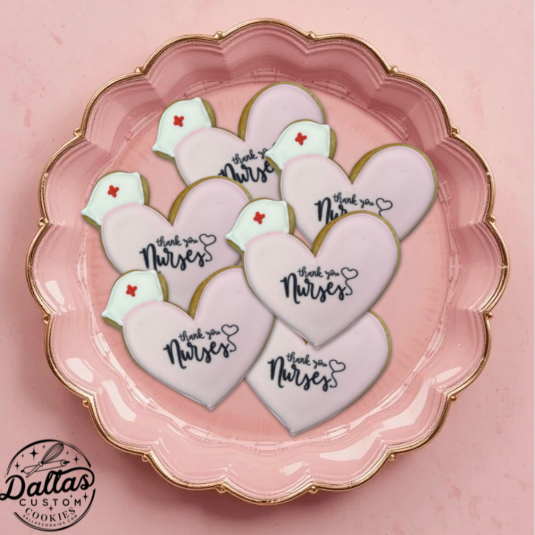 Nurse's Day Nurse Appreciation Healthcare Themed Cookies--12 Count