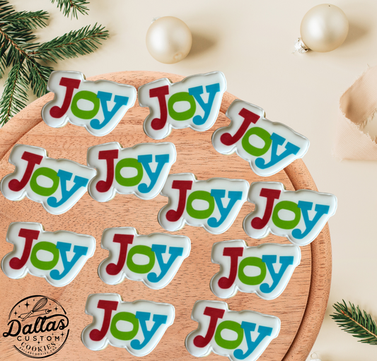 JOY Holiday Christmas Festive Sugar Cookies--12 Count