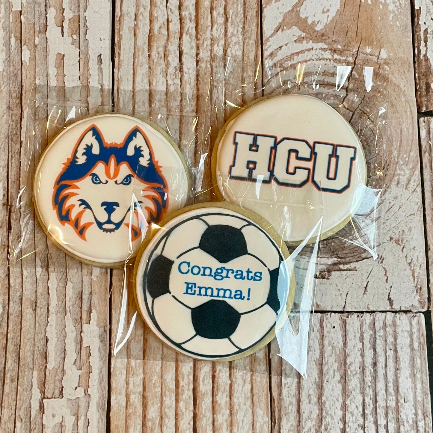 Personalized Soccer Sports Themed Cookies--12 Count