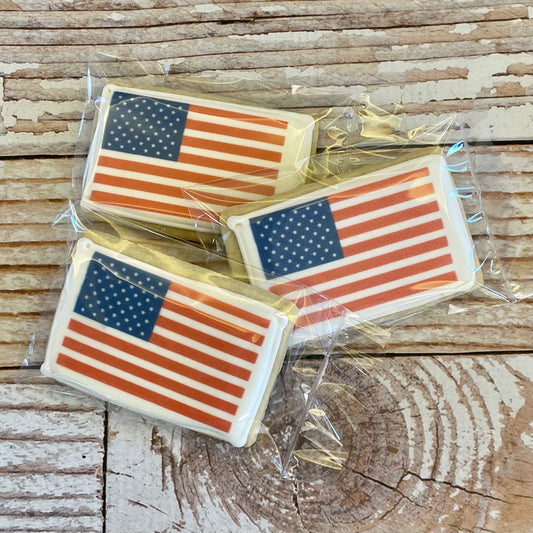 American Flag Patriotic 4th of July Cookies--12 Count