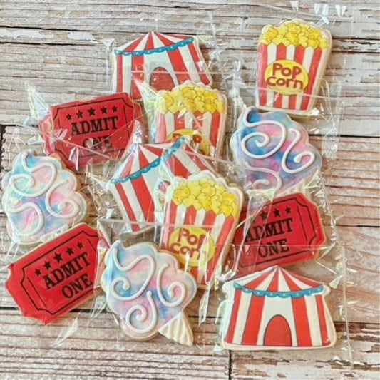 Circus Carnival Themed Cookies--12 Count
